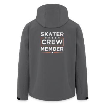 Skater Crew - Recycelte Männer Softshell-Jacke von Stanley/Stella - Schwarz - Hinten - AI Model Male 185 light (185cm)