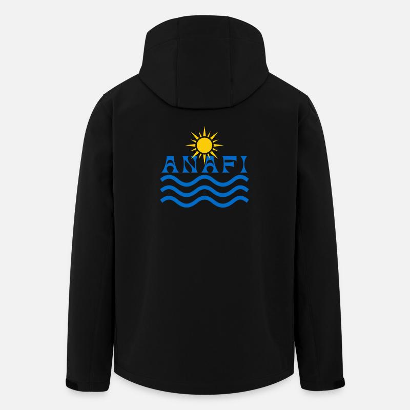 ANAFI Sonne und Wellen - Recycelte Männer Softshell-Jacke von Stanley/Stella - Schwarz