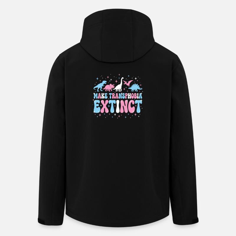 LGBTQ Pride Month - Make Transphobia Extinct - Men’s Recycled Softshell Jacket by Stanley/Stella - black