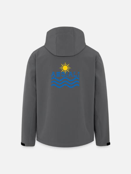 Aegiali Sun and Waves - Men’s Recycled Softshell Jacket by Stanley/Stella - black