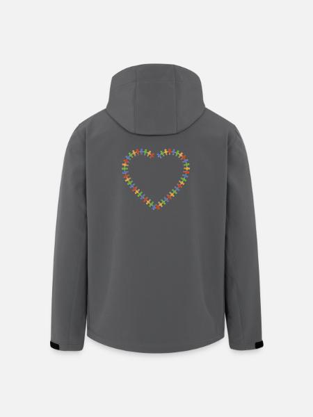 Gemeinsam - Recycelte Männer Softshell-Jacke von Stanley/Stella - Schwarz