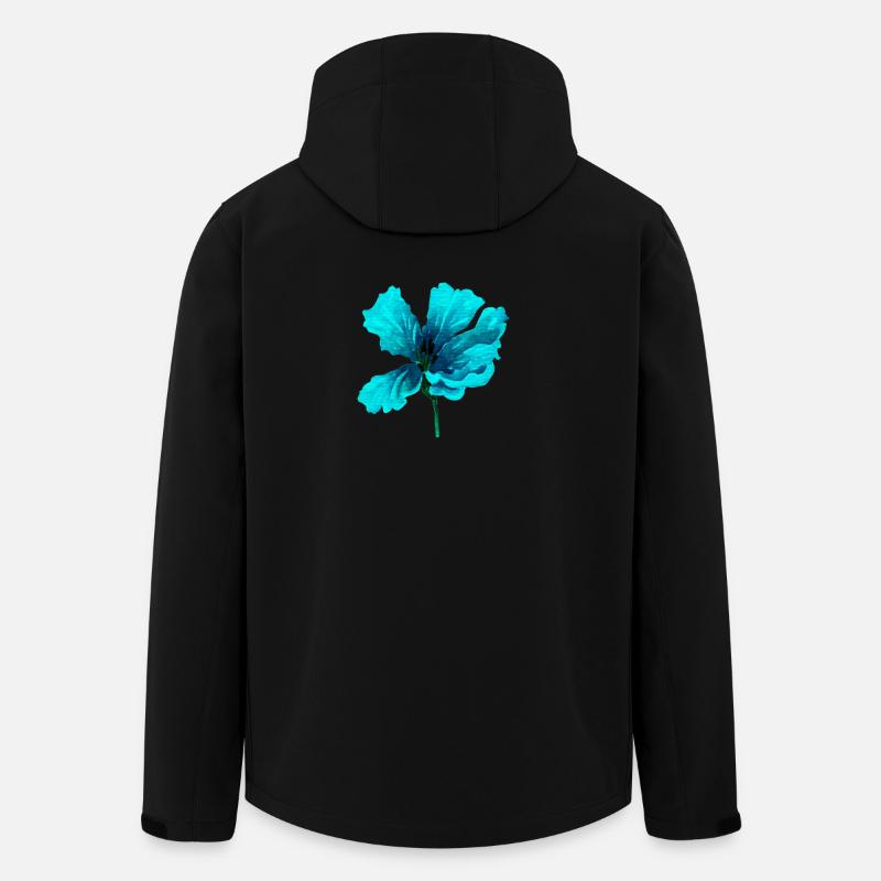 Blume - Recycelte Männer Softshell-Jacke von Stanley/Stella - Schwarz