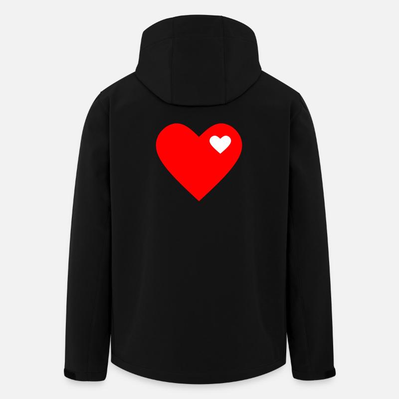 Saint-Valentin, Saint-Valentin, Saint-Valentin - Veste softshell homme en polyester recyclé Stanley/Stella - noir
