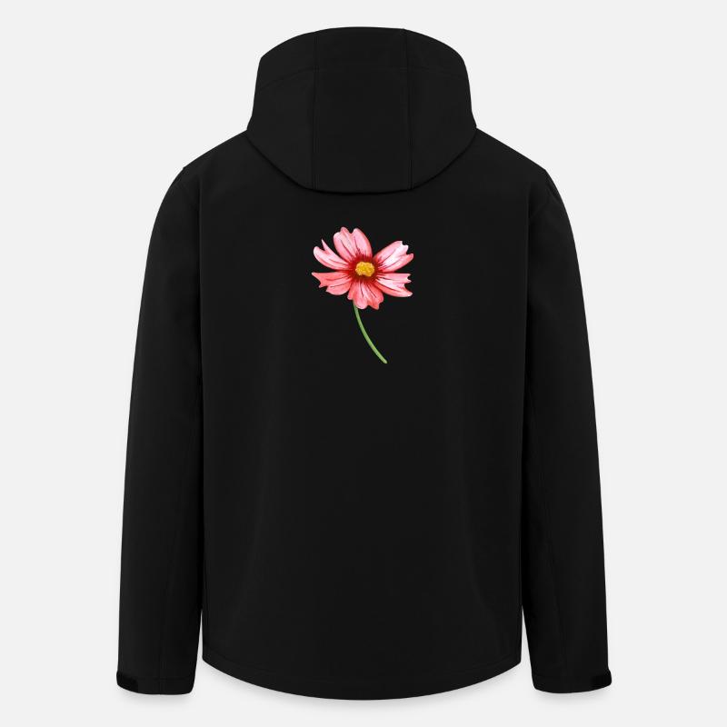 Blume - Recycelte Männer Softshell-Jacke von Stanley/Stella - Schwarz