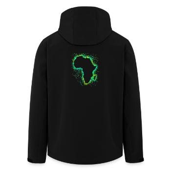 Afrique - Veste softshell homme en polyester recyclé Stanley/Stella - noir - Dos - AI Model Male 185 light (185cm)