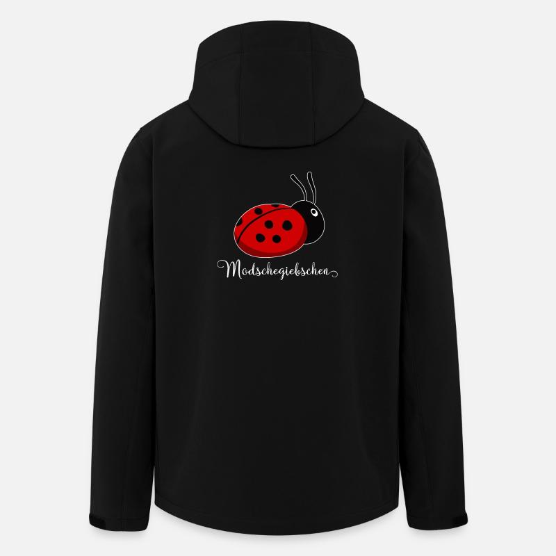 Modschegiebchen Marienkäfer Sächsisch Geschenkidee - Recycelte Männer Softshell-Jacke von Stanley/Stella - Schwarz