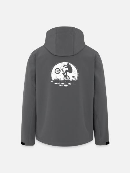 BMX Urban Artwork Mond - Recycelte Männer Softshell-Jacke von Stanley/Stella - Schwarz
