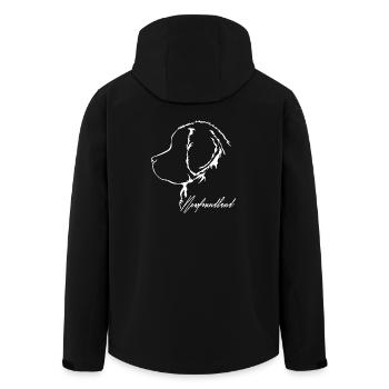 PROFIL TERRE-NEUVE Chiens Chien Wilsigns - Veste softshell homme en polyester recyclé Stanley/Stella - noir - Dos - AI Model Male 185 light (185cm)