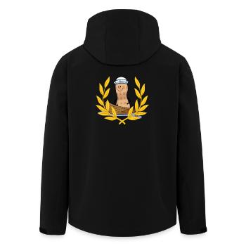 Ahoy Moin Maritime Peanut Sailor Captain Child - Veste softshell homme en polyester recyclé Stanley/Stella - noir - Dos - AI Model Male 185 light (185cm)