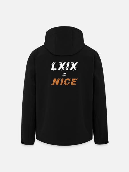 69=nice in roman numerals - Men’s Recycled Softshell Jacket by Stanley/Stella - black
