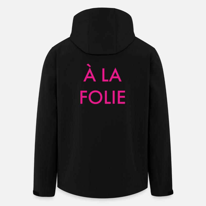 a la folie - Veste softshell homme en polyester recyclé Stanley/Stella - noir