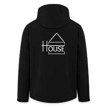 HOUSE Festival Design - Veste softshell homme en polyester recyclé Stanley/Stella - noir - Dos - AI Model Male 185 light (185cm)