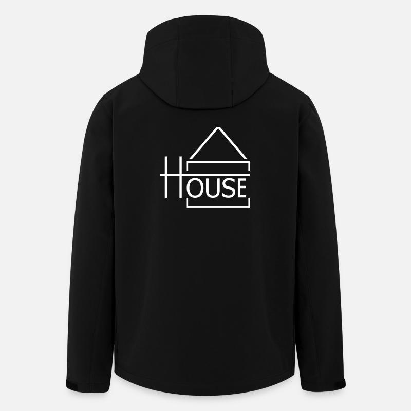 HOUSE Festival Design - Veste softshell homme en polyester recyclé Stanley/Stella - noir