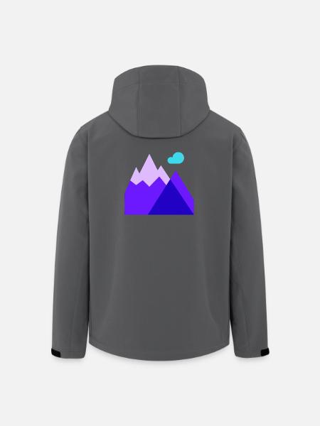 Mountain, Skiing, Downhill Skiing - Men’s Recycled Softshell Jacket by Stanley/Stella - black