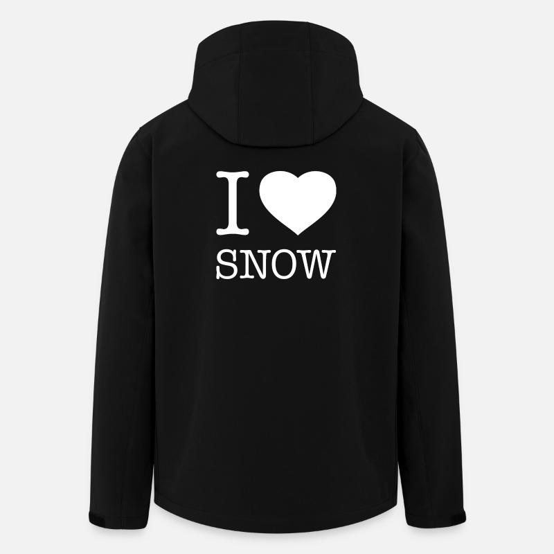 J’ADORE LA NEIGE - Veste softshell homme en polyester recyclé Stanley/Stella - noir