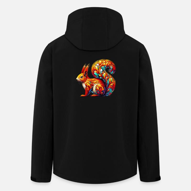 Écureuil - Veste softshell homme en polyester recyclé Stanley/Stella - noir