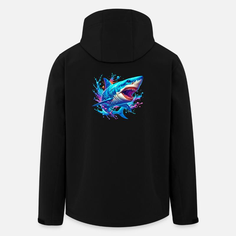 Requin - Veste softshell homme en polyester recyclé Stanley/Stella - noir