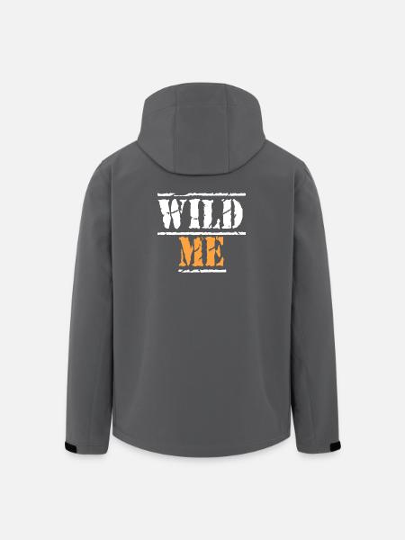 WILD ME Quote - Men’s Recycled Softshell Jacket by Stanley/Stella - black