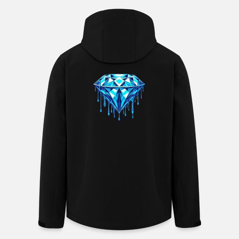 Diamant - Veste softshell homme en polyester recyclé Stanley/Stella - noir