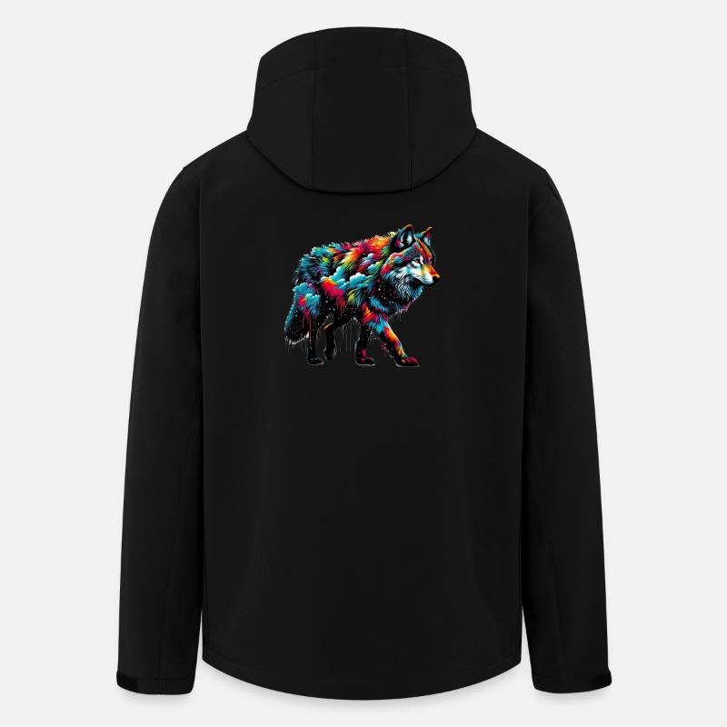 Loup - Veste softshell homme en polyester recyclé Stanley/Stella - noir