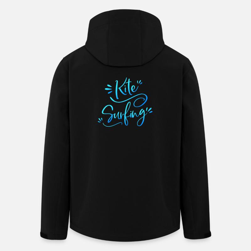 Kitesurfing Kitesurferin blau Geschenk - Recycelte Männer Softshell-Jacke von Stanley/Stella - Schwarz