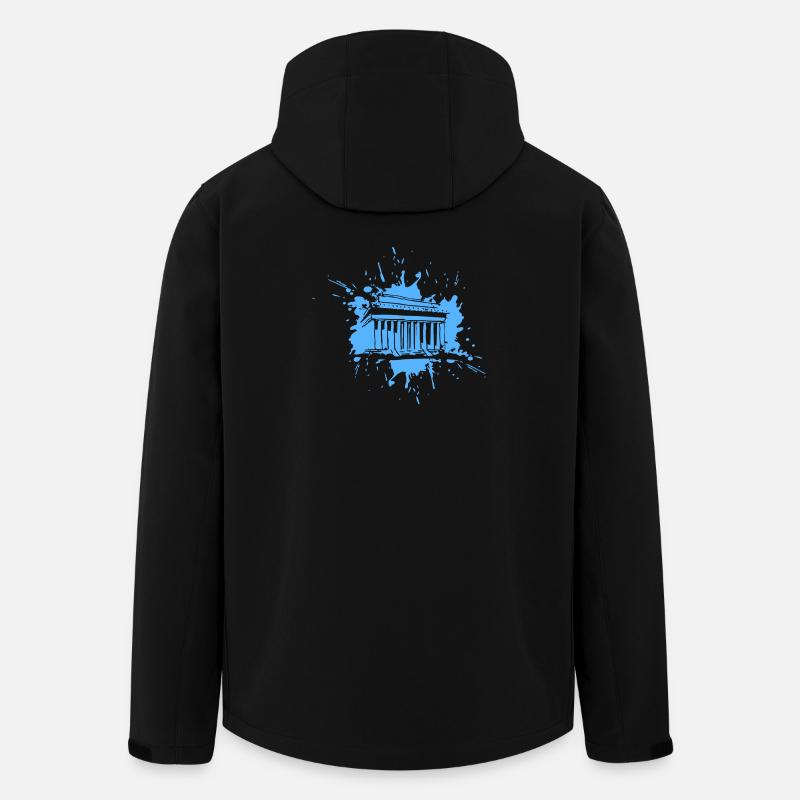 Acropolis in a Splash (Vectorgraphic) - Recycelte Männer Softshell-Jacke von Stanley/Stella - Schwarz
