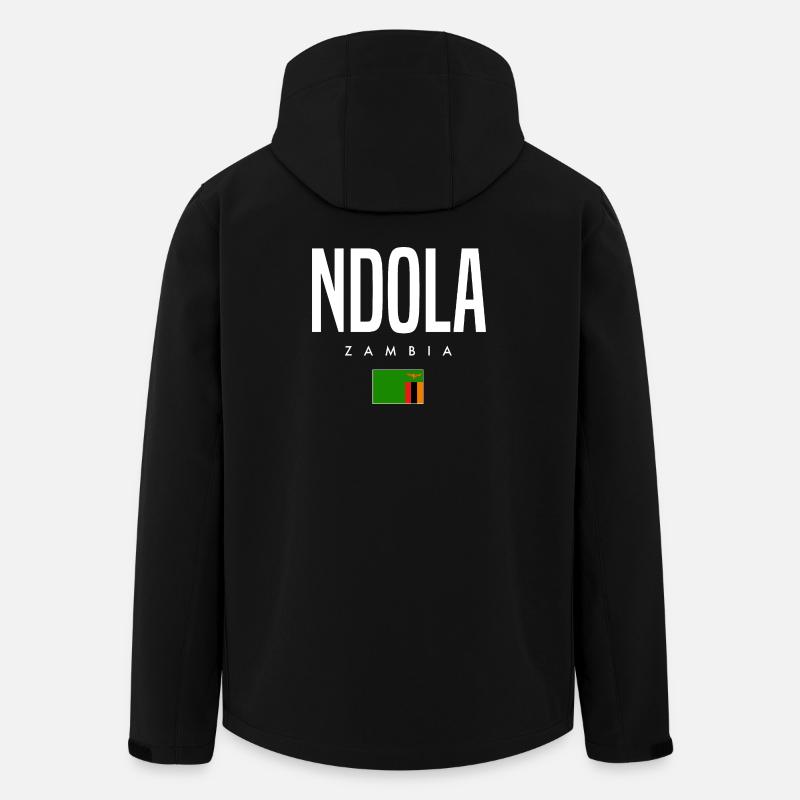 Ndola Sambia - Recycelte Männer Softshell-Jacke von Stanley/Stella - Schwarz