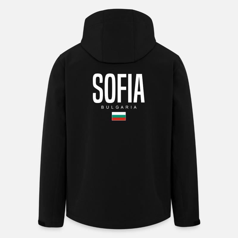 Sofia Bulgaria - Men’s Recycled Softshell Jacket by Stanley/Stella - black
