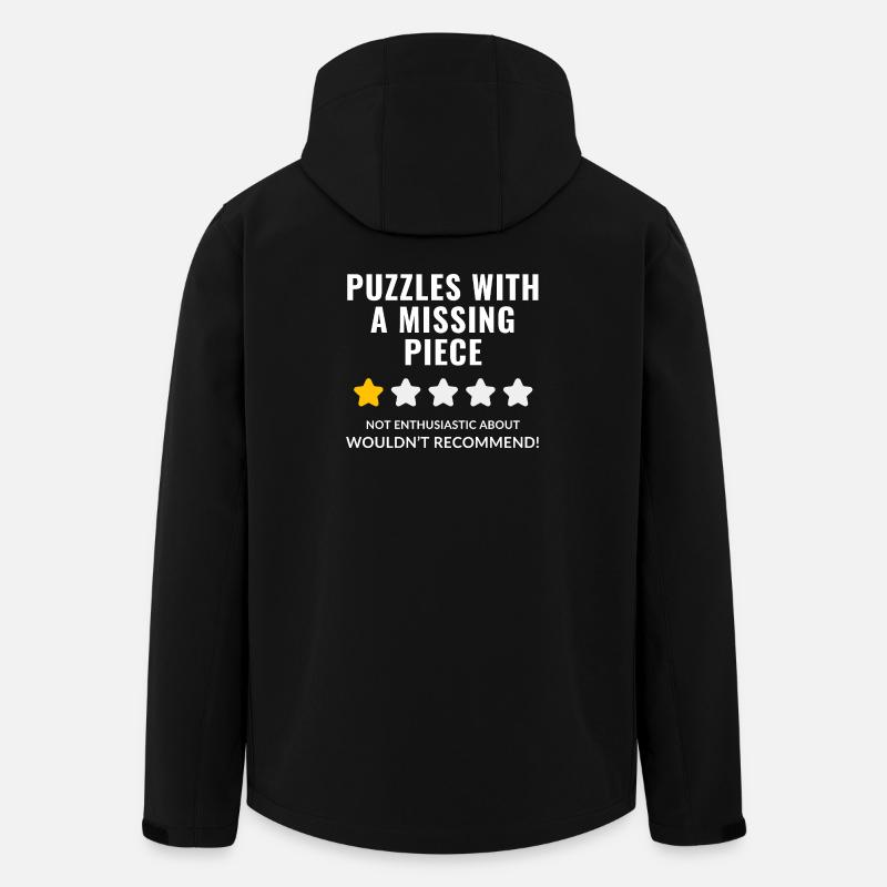 Conception de citation de puzzle - Veste softshell homme en polyester recyclé Stanley/Stella - noir