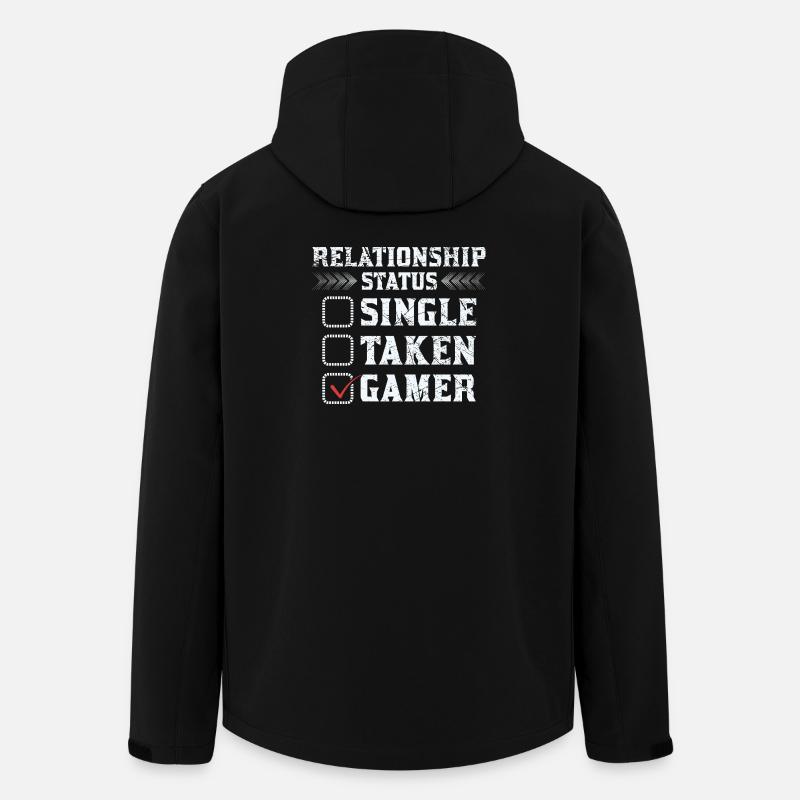 Gamer Relationship Status Shirt - Men’s Recycled Softshell Jacket by Stanley/Stella - black