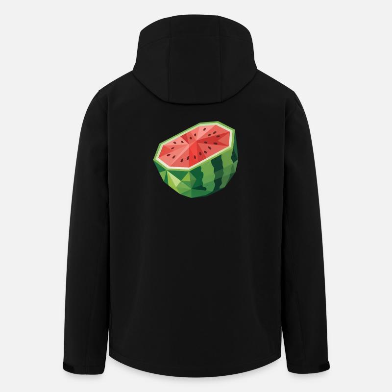 Melon - Cool Fruit Logo - Veste softshell homme en polyester recyclé Stanley/Stella - noir