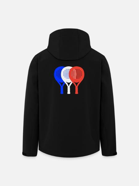 Padel-Frankreich2 - Recycelte Männer Softshell-Jacke von Stanley/Stella - Schwarz