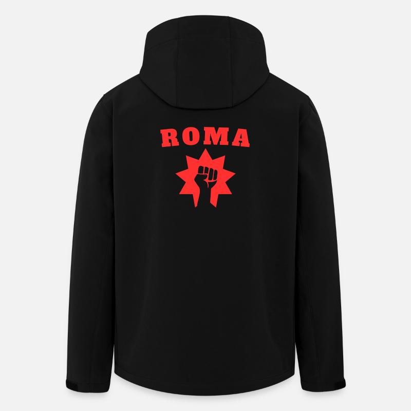 Roma - Recycelte Männer Softshell-Jacke von Stanley/Stella - Schwarz