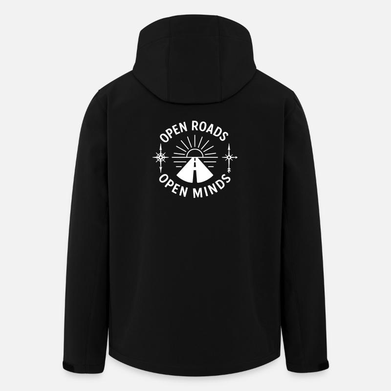 Open streets, open thoughts - Men’s Recycled Softshell Jacket by Stanley/Stella - black