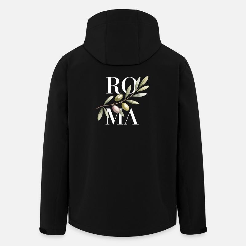 ROMA – Olive Branch - Recycelte Männer Softshell-Jacke von Stanley/Stella - Schwarz