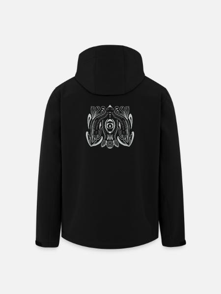 Mandala style eye with tentacle tendrils - Men’s Recycled Softshell Jacket by Stanley/Stella - black