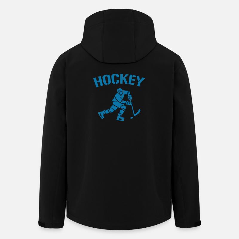 Hockey-Kämpfer auf Eis - Recycelte Männer Softshell-Jacke von Stanley/Stella - Schwarz