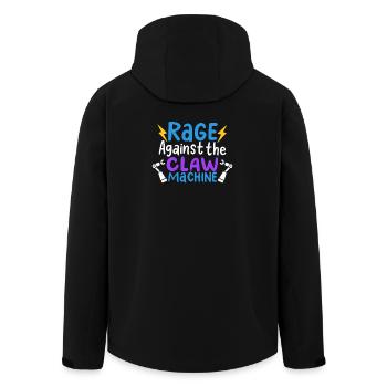 Funny Rage Against The Claw Machine Arcade Art - Recycelte Männer Softshell-Jacke von Stanley/Stella - Schwarz - Hinten - AI Model Male 185 light (185cm)