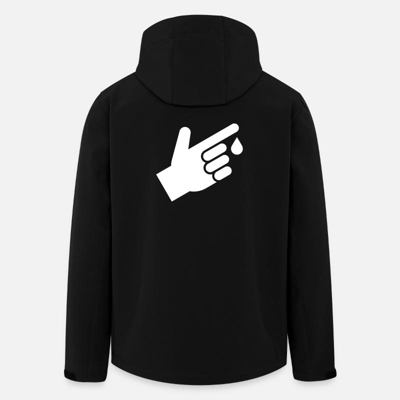 Blood test, blood drops - Men’s Recycled Softshell Jacket by Stanley/Stella - black