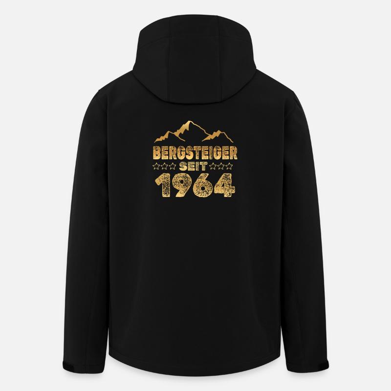 1964 - Men’s Recycled Softshell Jacket by Stanley/Stella - black