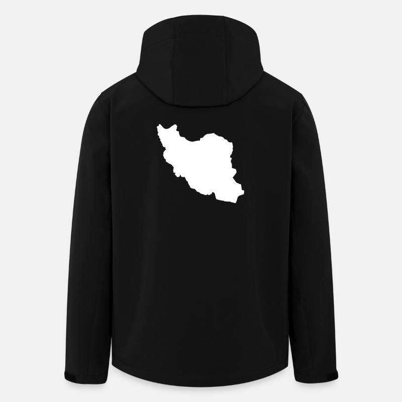 Iran Silhouette - Men’s Recycled Softshell Jacket by Stanley/Stella - black