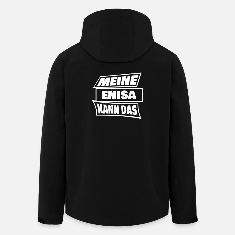 Enisa - Recycelte Männer Softshell-Jacke von Stanley/Stella - Schwarz