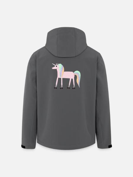 Unicorn_rollerSKate - Recycelte Männer Softshell-Jacke von Stanley/Stella - Schwarz