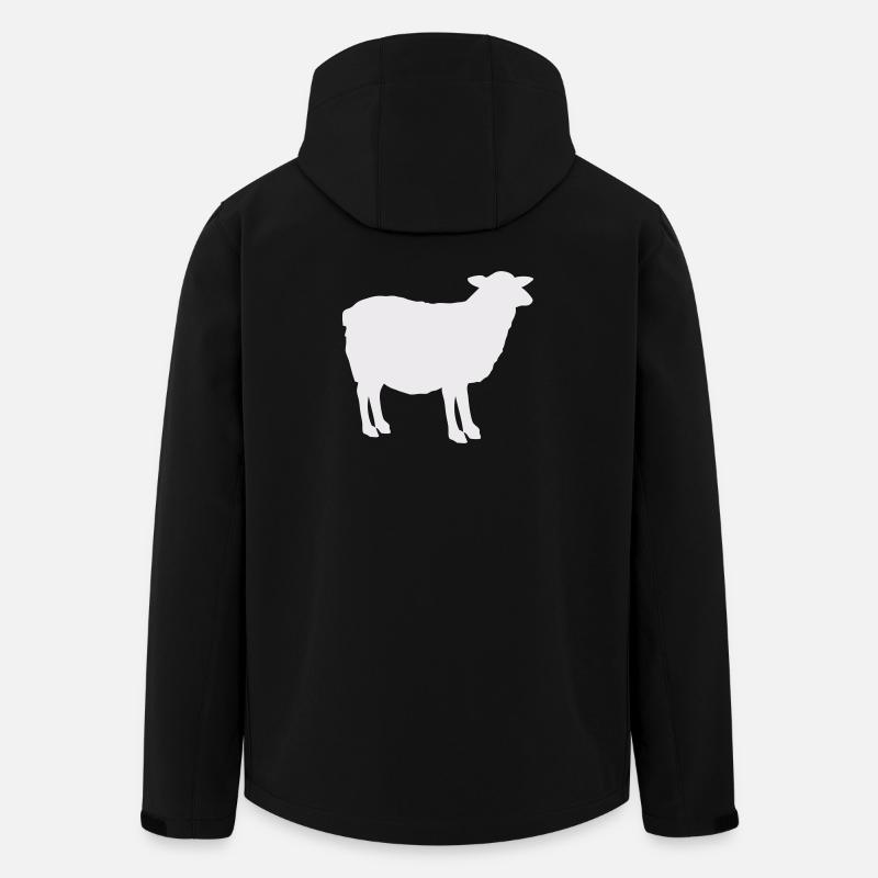 Schaf-Silhouette - Recycelte Männer Softshell-Jacke von Stanley/Stella - Schwarz