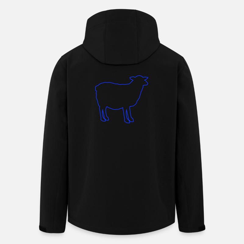 Silhouette de mouton - Veste softshell homme en polyester recyclé Stanley/Stella - noir
