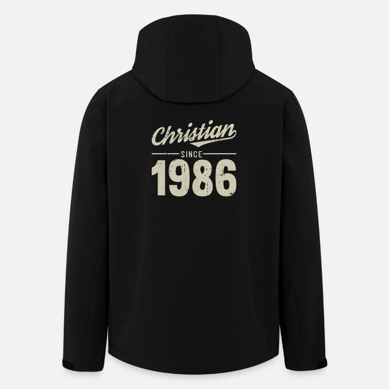 Christlicher Stil seit 1986 - Recycelte Männer Softshell-Jacke von Stanley/Stella - Schwarz