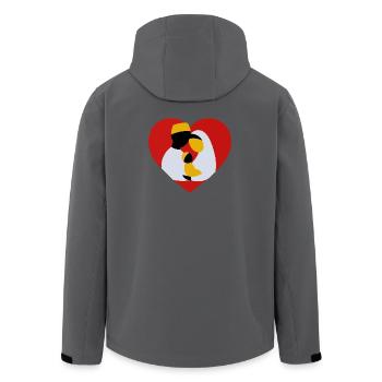 Muslimischer Mann, Frau, Babyliebe - Recycelte Männer Softshell-Jacke von Stanley/Stella - Schwarz - Hinten - AI Model Male 185 light (185cm)