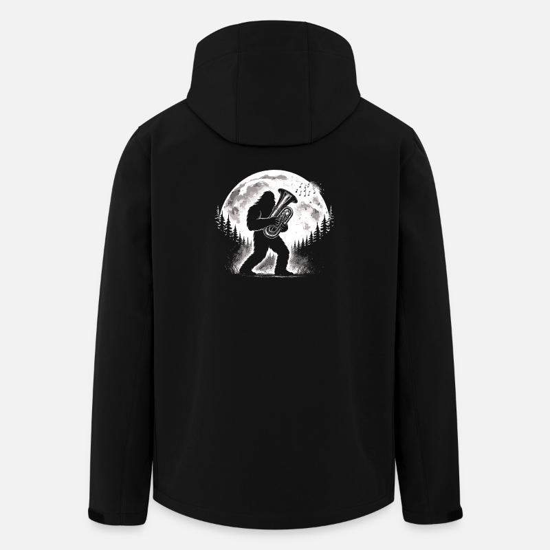 Bigfoot tuba player - Men’s Recycled Softshell Jacket by Stanley/Stella - black