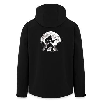 Bigfoot Guitarist - Men’s Recycled Softshell Jacket by Stanley/Stella - black - Back - AI Model Male 185 light (185cm)