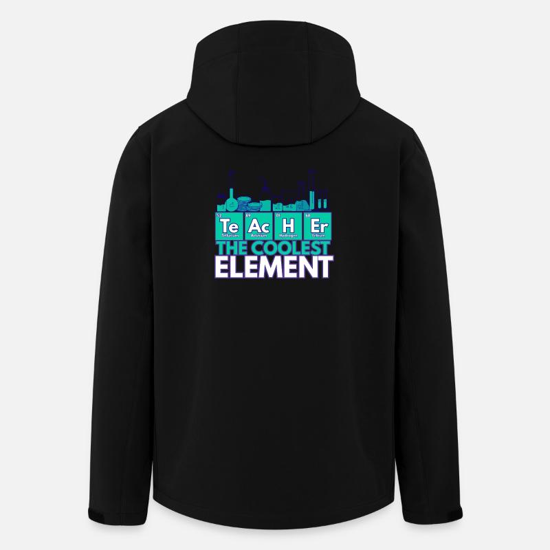 Lehrer – Das coolste Element | Chemiethema - Recycelte Männer Softshell-Jacke von Stanley/Stella - Schwarz